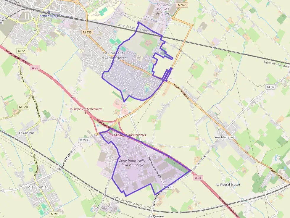 Appartement 62 m² trois pièces à vendre à La Chapelle-d`Armentières