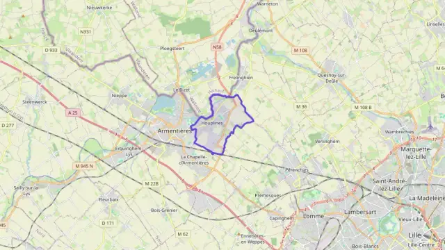 Appartement 70 m² trois pièces à vendre à Houplines