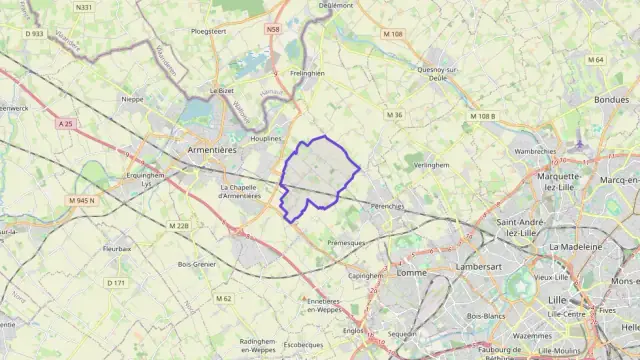 Appartement 60 m² trois pièces à vendre à Houplines