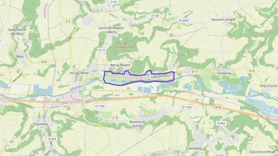 Appartement 20 m² une piece à vendre à Berny-Rivière