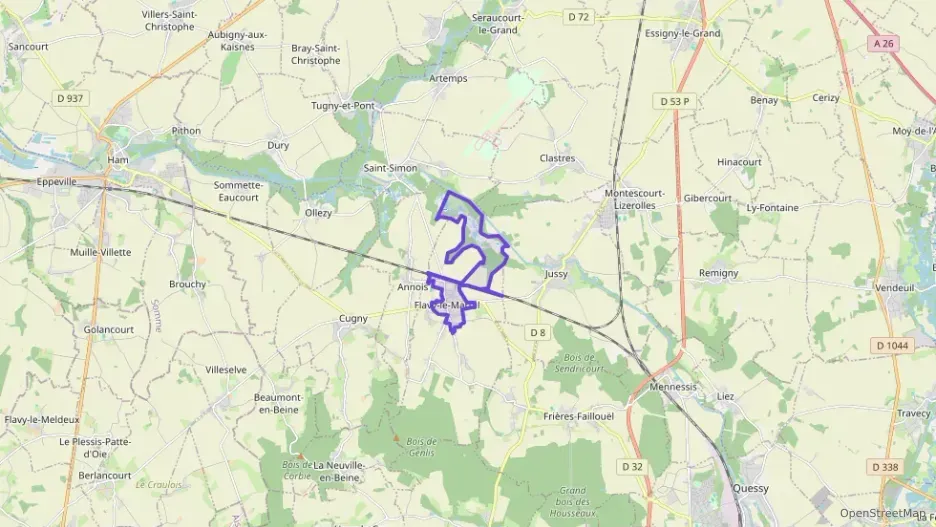 Appartement 60 m² trois pièces à vendre à Flavy-le-Martel Appartement 60 m² trois pièces à vendre à Flavy-le-Martel