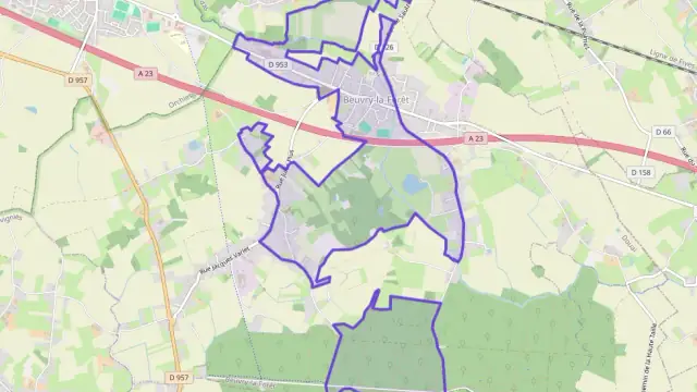 Appartement 64 m² trois pièces à vendre à Beuvry-la-Forêt