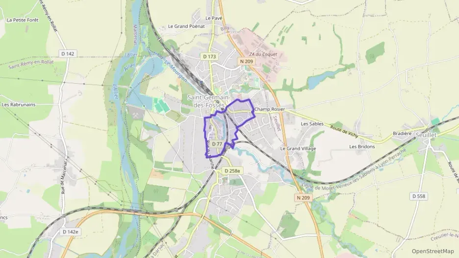 Appartement 52 m² deux pieces à vendre à Saint-Germain-des-Fossés Appartement 52 m² deux pieces à vendre à Saint-Germain-des-Fossés