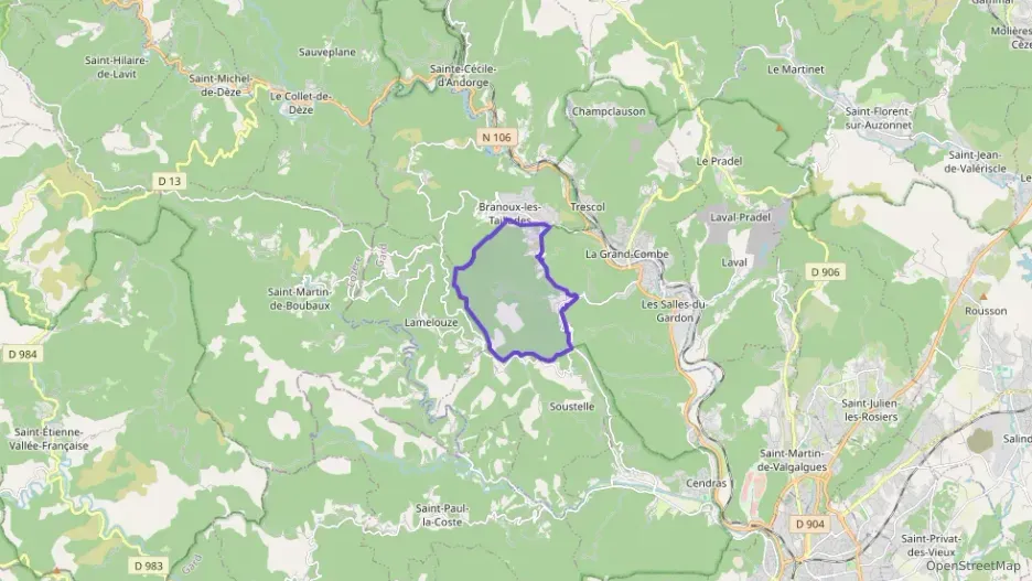 Appartement 62 m² deux pieces à vendre à Les Salles-du-Gardon