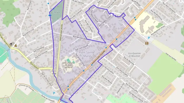 Appartement 59 m² trois pièces à vendre à Pont-Sainte-Marie