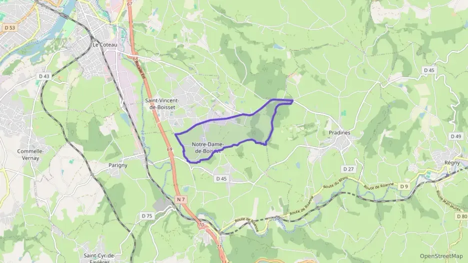 Appartement 60 m² trois pièces à vendre à Notre-Dame-de-Boisset Appartement 60 m² trois pièces à vendre à Notre-Dame-de-Boisset