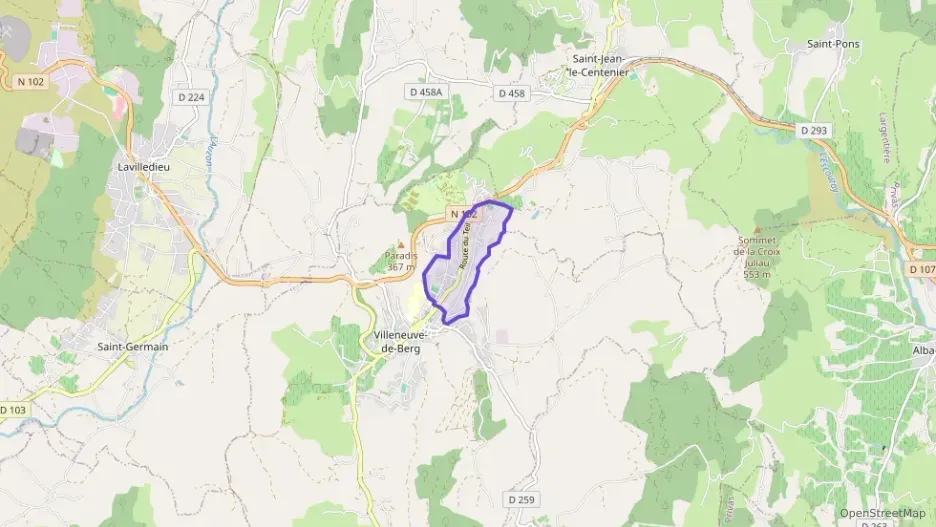 Appartement 73 m² quatre pièces à vendre à Villeneuve-de-Berg