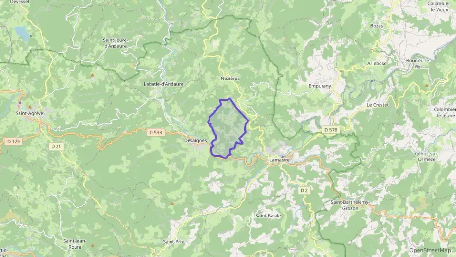 Appartement 43 m² deux pieces à vendre à Désaignes