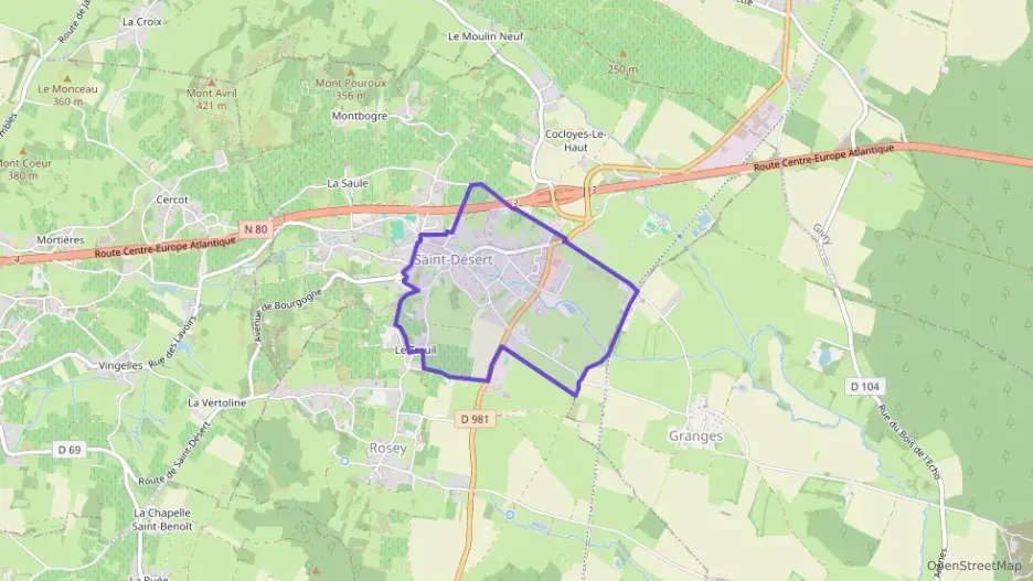 Appartement 79 m² trois pièces à vendre à Saint-Désert