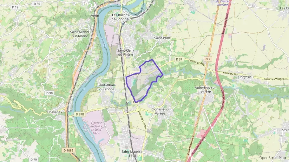 Appartement 77 m² quatre pièces à vendre à Saint-Clair-du-Rhône