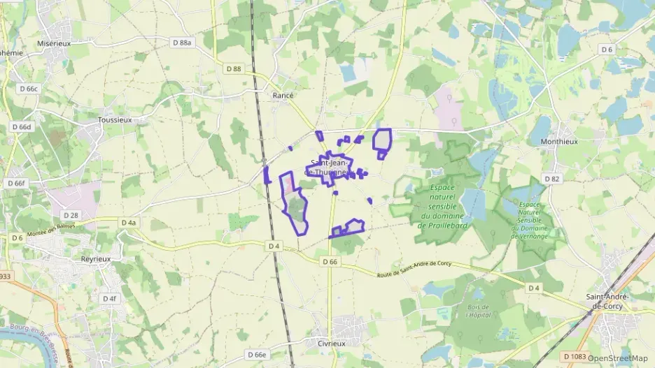 Appartement 58 m² quatre pièces à vendre à Saint-Jean-de-Thurigneux