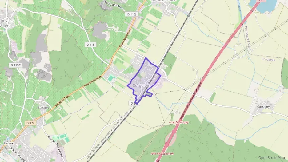 Appartement 59 m² deux pieces à vendre à Corgoloin Appartement 59 m² deux pieces à vendre à Corgoloin