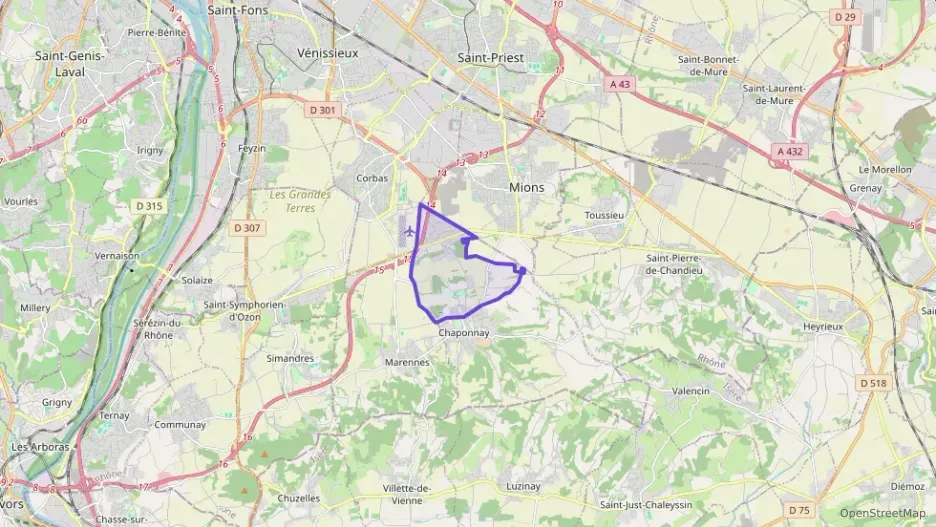 Appartement 85 m² quatre pièces à vendre à Chaponnay