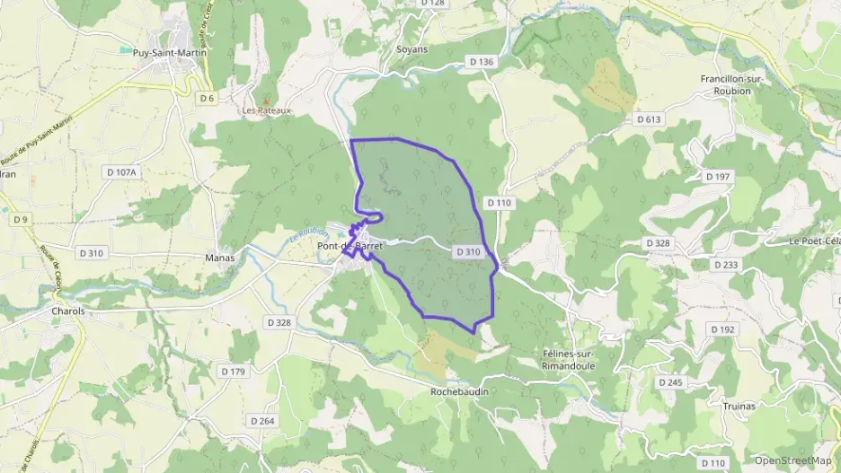 Appartement 55 m² trois pièces à vendre à Pont-de-Barret