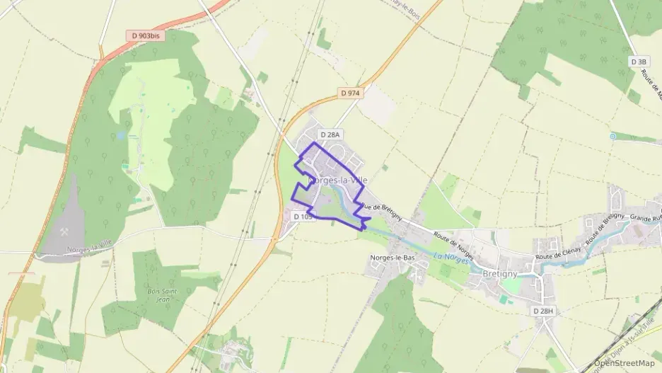 Appartement 56 m² deux pieces à vendre à Norges-la-Ville