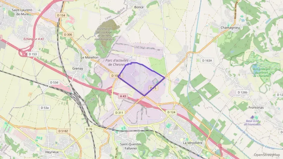 Appartement 59 m² trois pièces à vendre à Saint-Quentin-Fallavier