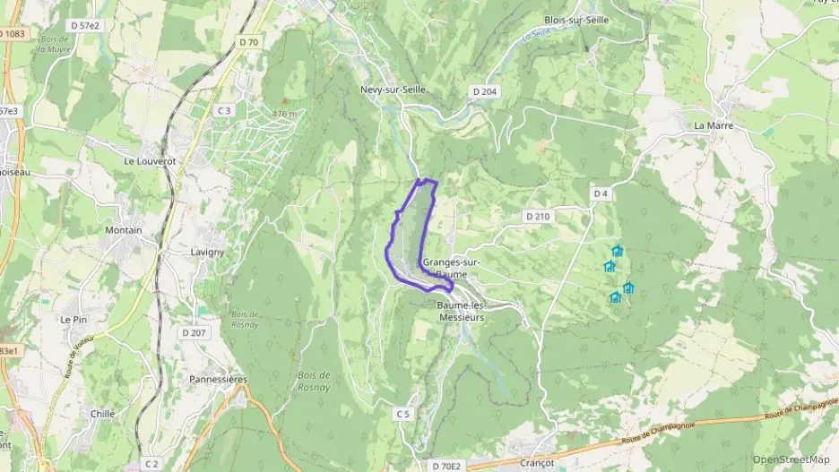 Appartement 66 m² trois pièces à vendre à Baume-les-Messieurs