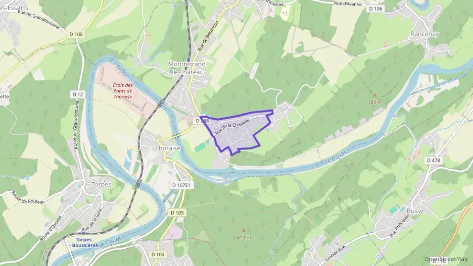 Appartement 100 m² quatre pièces à vendre à Montferrand-le-Château Appartement 100 m² quatre pièces à vendre à Montferrand-le-Château