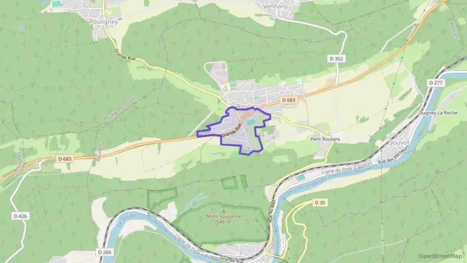 Appartement 61 m² trois pièces à vendre à Roulans Appartement 61 m² trois pièces à vendre à Roulans