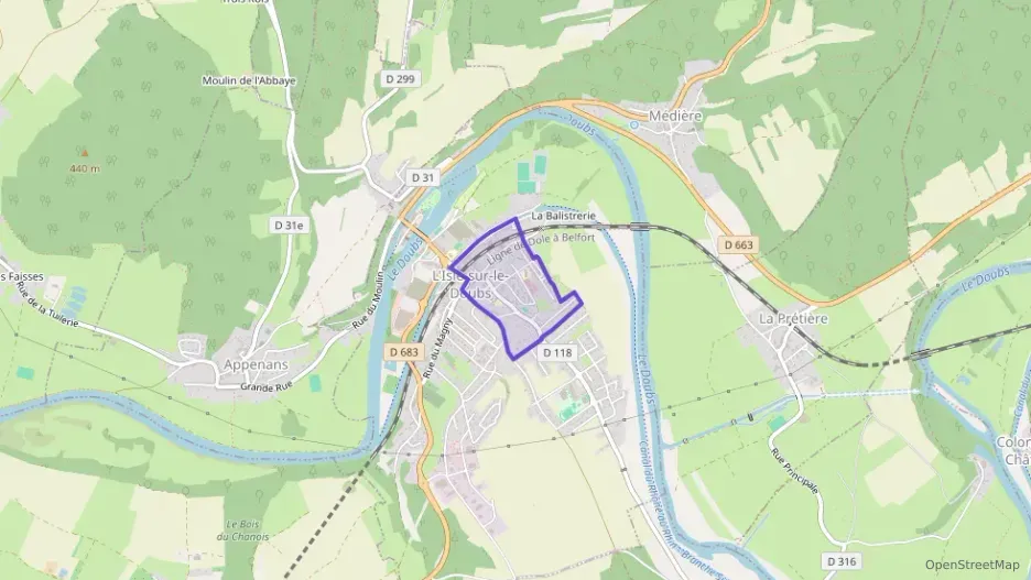 Appartement 87 m² quatre pièces à vendre à L`Isle-sur-le-Doubs