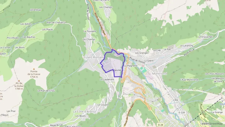 Appartement 57 m² trois pièces à vendre à Essert-Romand Appartement 57 m² trois pièces à vendre à Essert-Romand