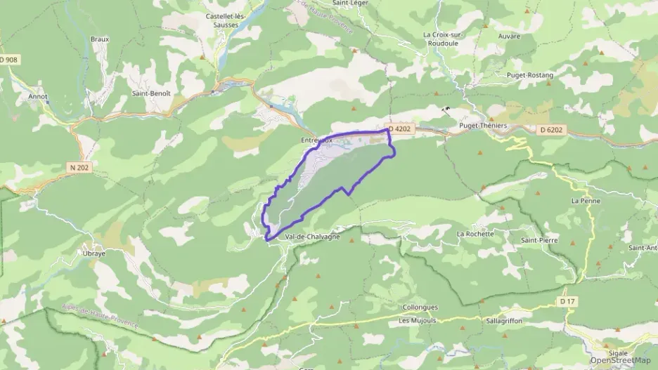 Appartement 48 m² trois pièces à vendre à Entrevaux