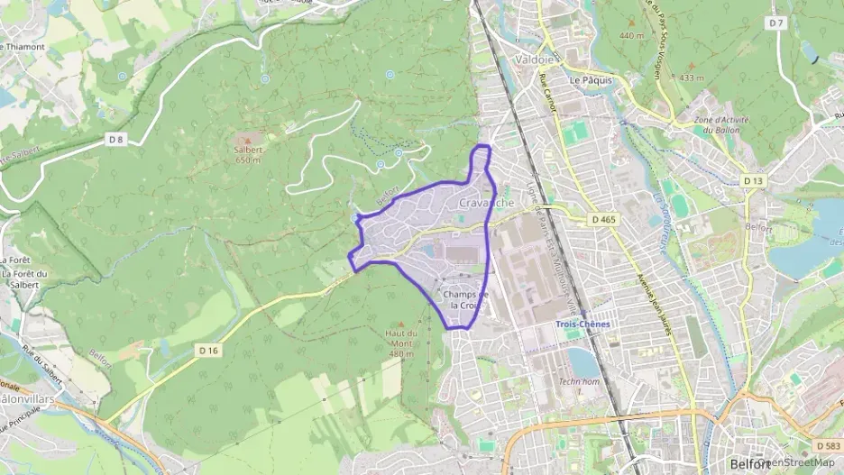 Appartement 97 m² quatre pièces à vendre à Cravanche