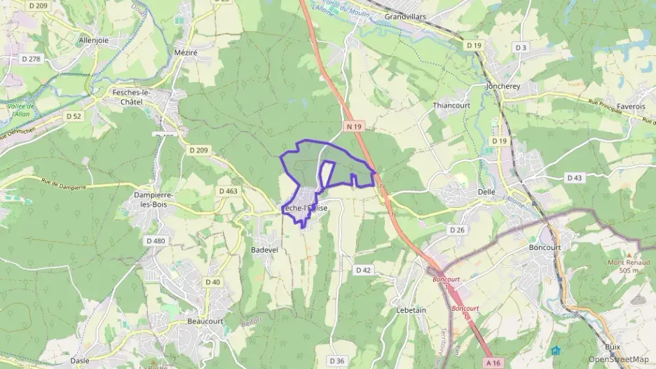 Appartement 45 m² une piece à vendre à Fêche-l`Église