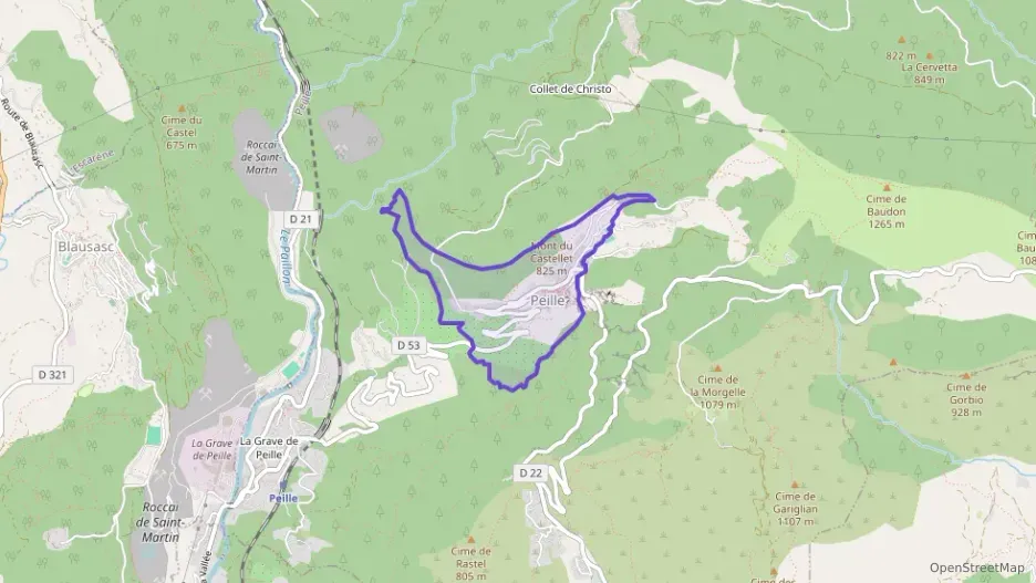 Appartement 45 m² trois pièces à vendre à Peille