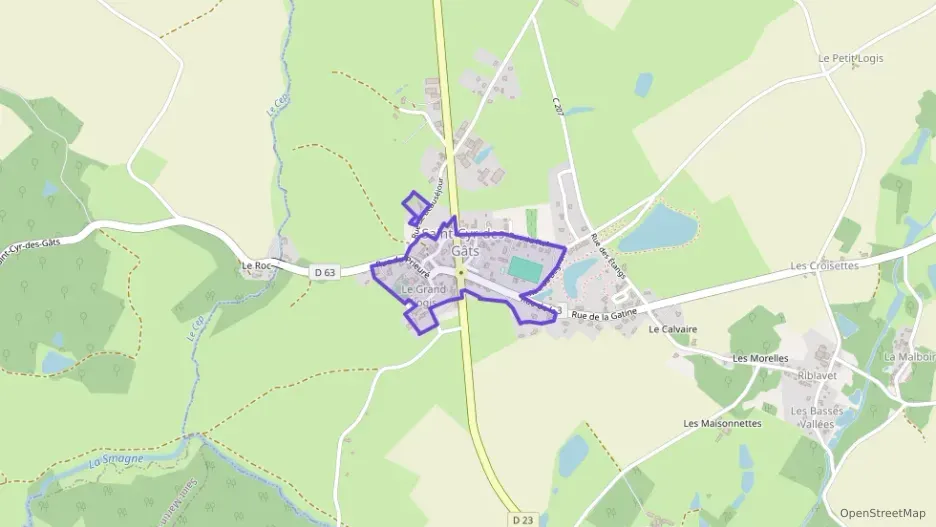 Appartement 77 m² quatre pièces à vendre à Saint-Cyr-des-Gâts