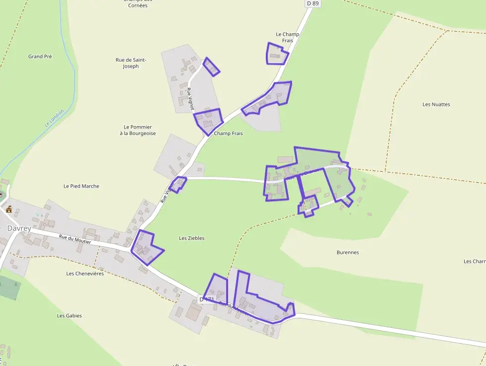 Appartement 40 m² une piece à vendre à Davrey