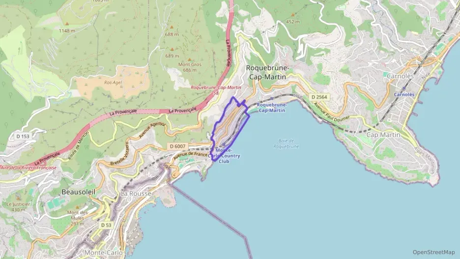 Appartement 68 m² trois pièces à vendre à Roquebrune-Cap-Martin