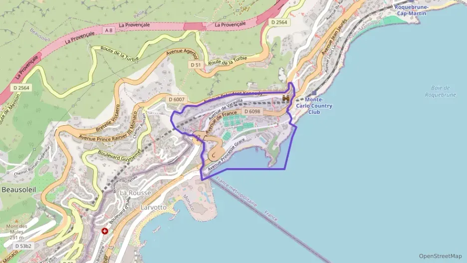Appartement 50 m² deux pieces à vendre à Roquebrune-Cap-Martin