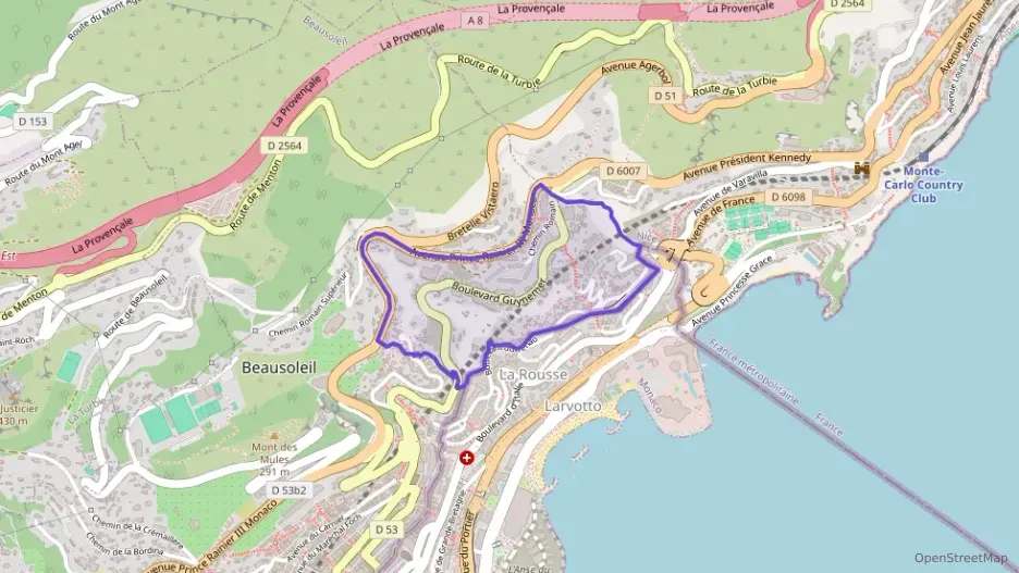 Appartement 62 m² deux pieces à vendre à Beausoleil