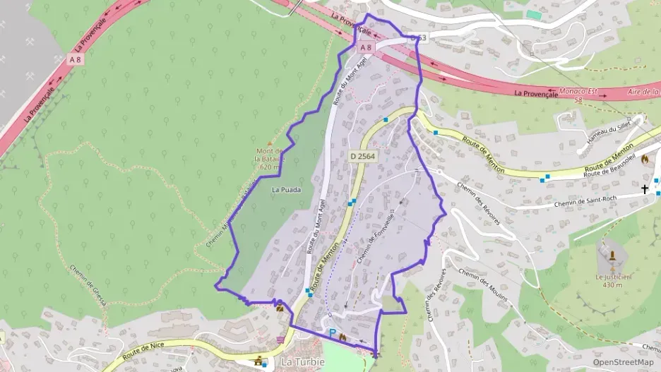 Appartement 55 m² trois pièces à vendre à La Turbie