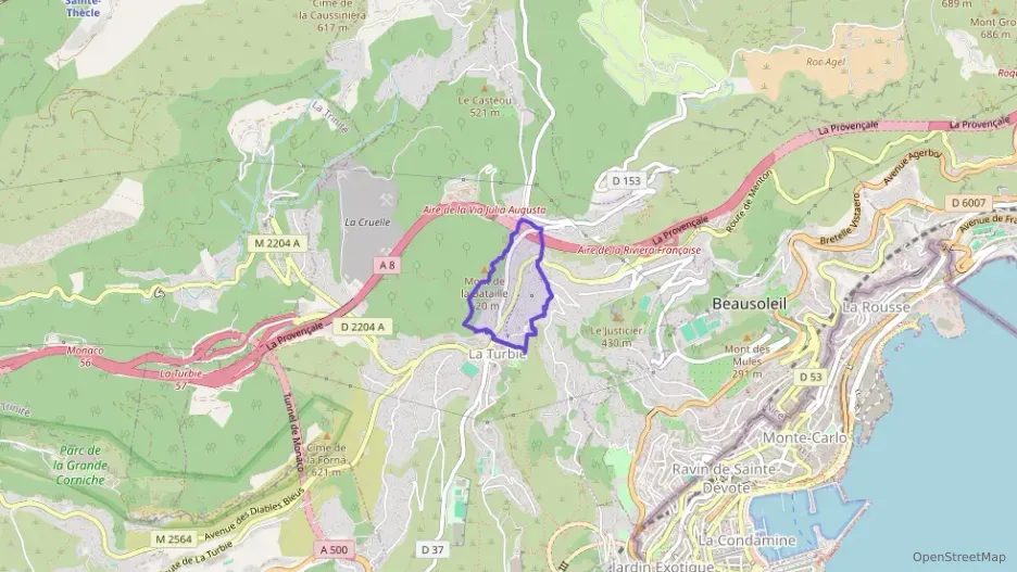 Appartement 55 m² trois pièces à vendre à La Turbie