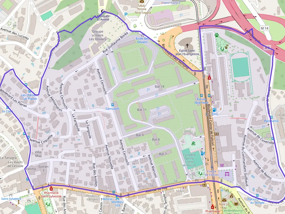 Appartement 57 m² trois pièces à vendre à Nice