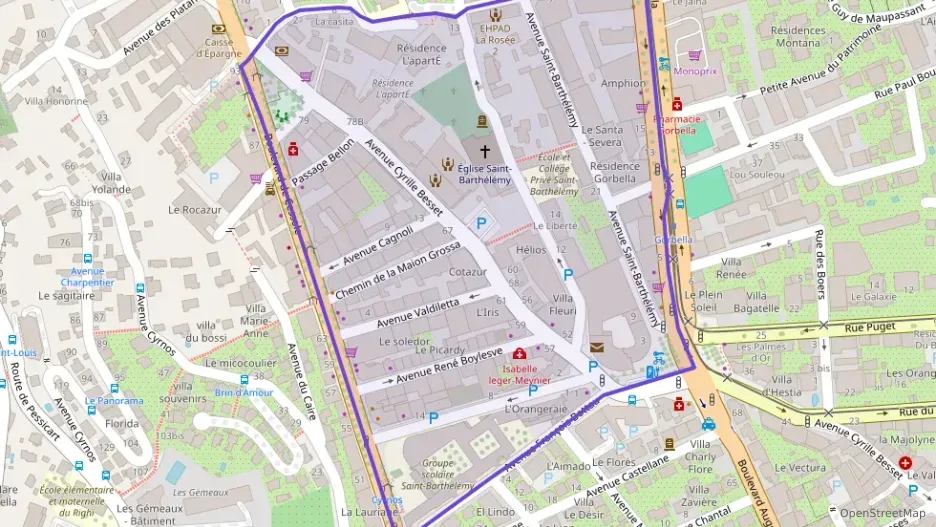 Appartement 64 m² trois pièces à vendre à Nice