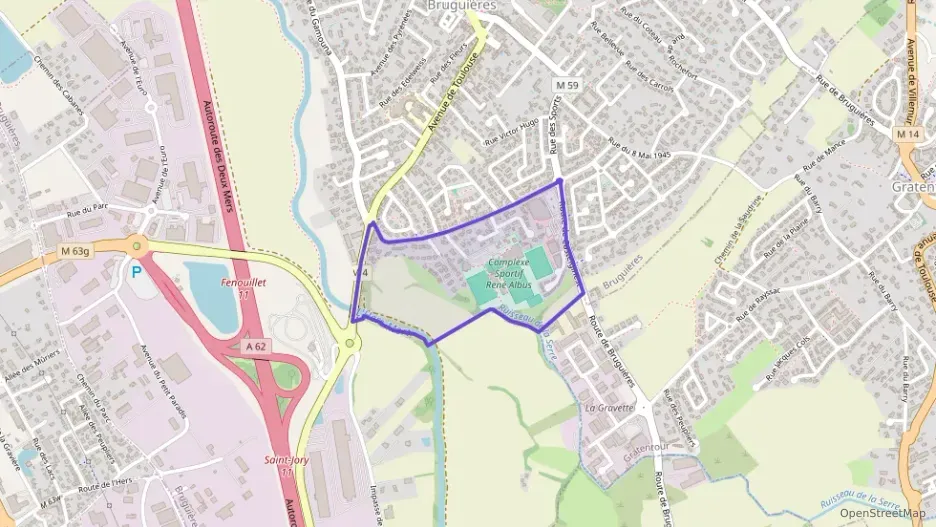 Appartement 55 m² trois pièces à vendre à Bruguières