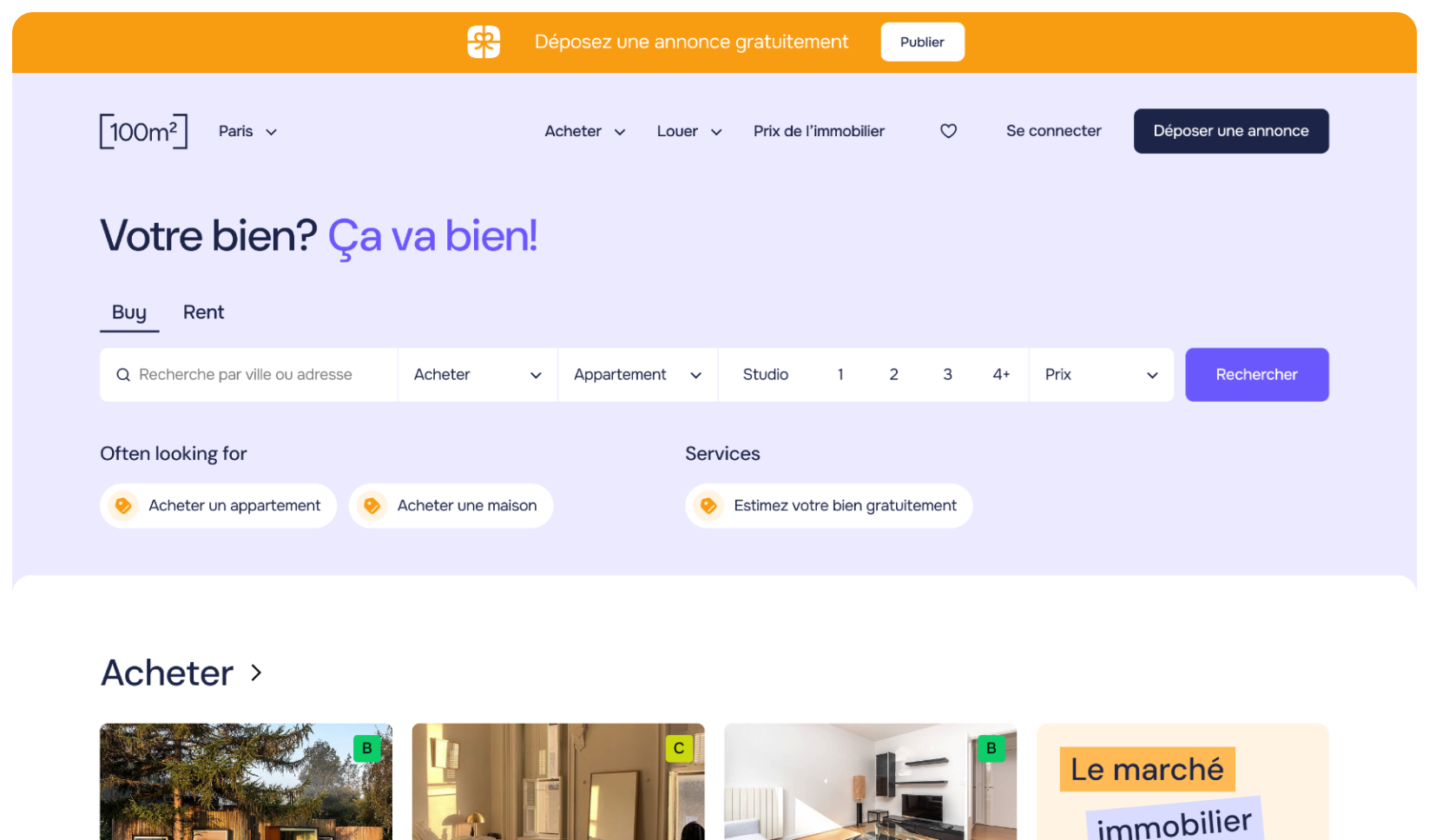 Publication gratuite de biens immobiliers